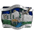 Alaska Is What America Enameled Belt Buckle